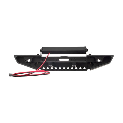 1/10 RC Car Metal Front Bumper With LED Light&Hook For Axial SCX10 II 90046 TRX4
