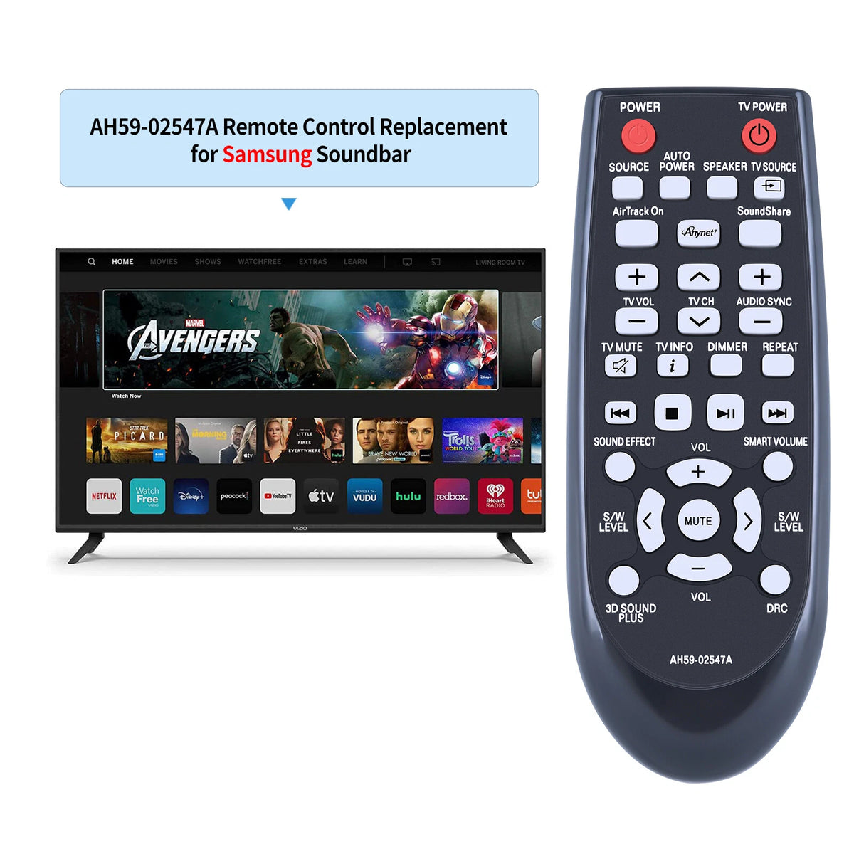AH59-02547A Remote Control For Samsung Soundbar HW-FM45C HW-FM45 HWFM45