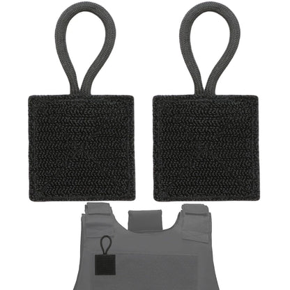 Terixe 2 Pack Mic Clips for Law Enforcement, Black Radio Holders,