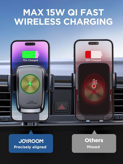 JOYROOM Wireless Car Charger, 15W Fast Charging Auto Clamping A  243