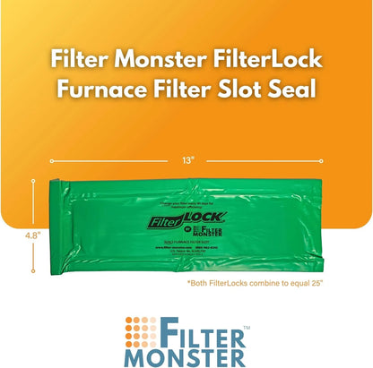 FilterLock Furnace Filter Slot Seal – Magnetic Cover for Any 1” Furnace...