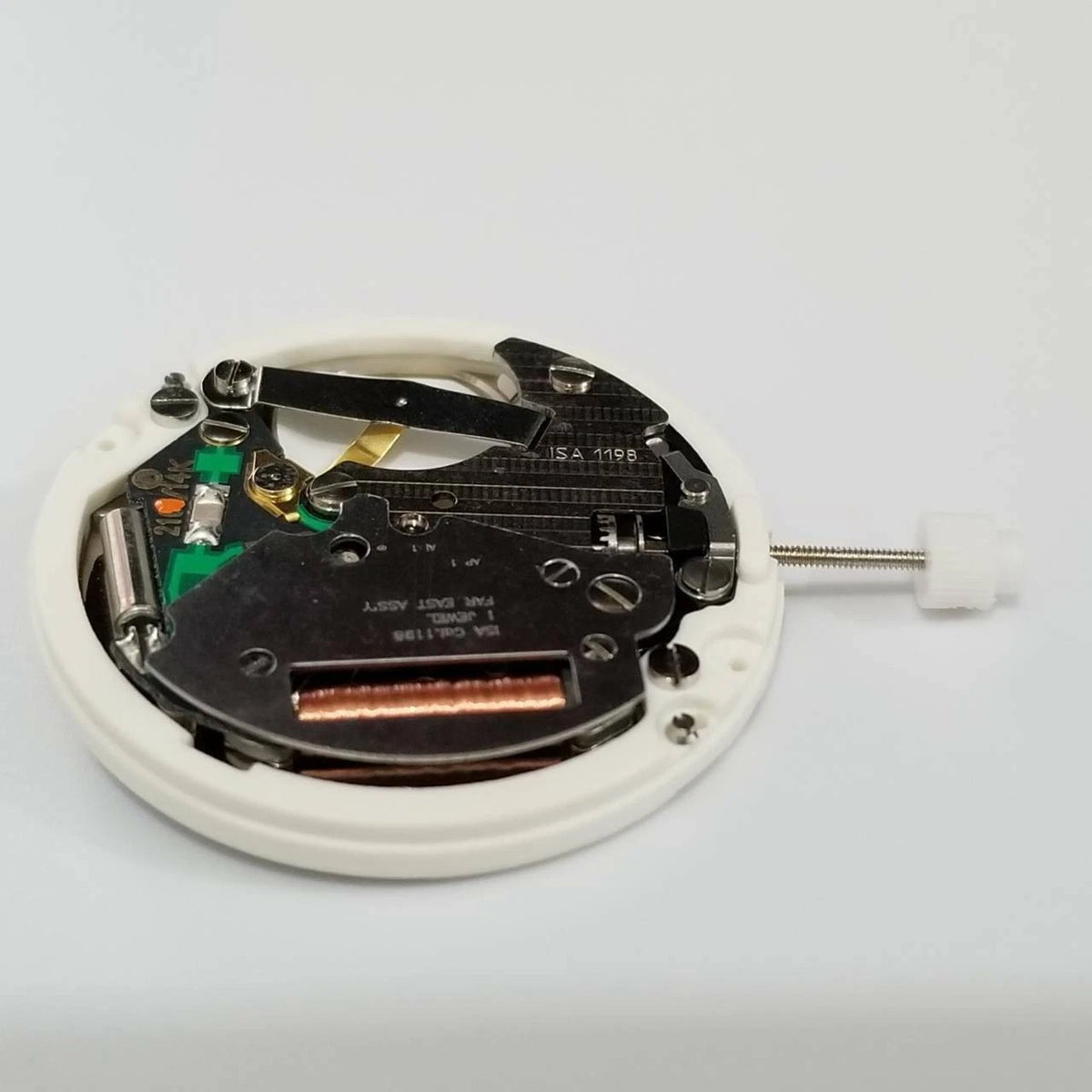 White Quartz Watch Movement With Battery For Swiss ISA 1198 Watch Accessory pp