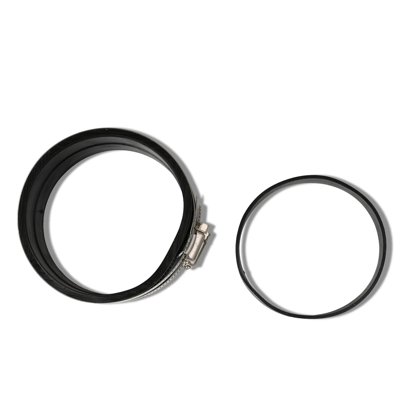 Air Intake Coupler Kit 4" O.D TO 4" or 4" to 3.75" with Clamps Black attach Pipe
