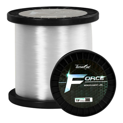 ThornsLine Force Monofilament Fishing Line - 0.60mm/50lb/300yd, ICE Clear