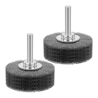 2x Stainless Steel Wire Wheel Brush for Die Grinder Drill 1/4" Shank Rotary Tool