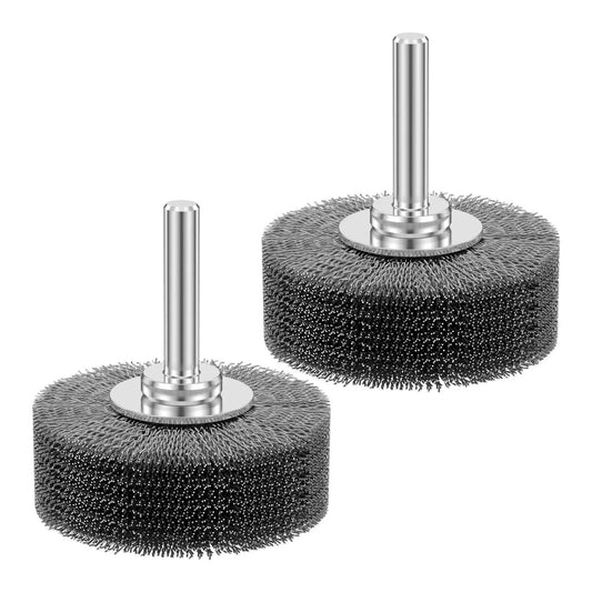 2x Stainless Steel Wire Wheel Brush for Die Grinder Drill 1/4" Shank Rotary Tool