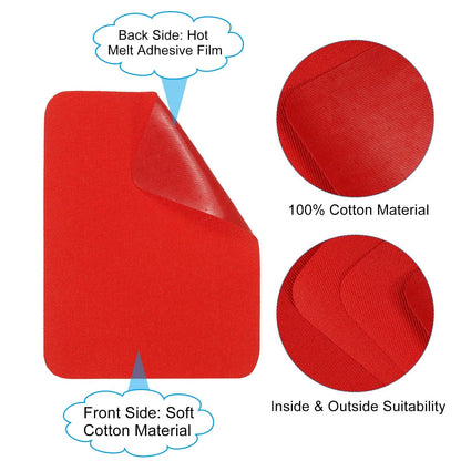 PATIKIL Fabric Iron-on Patches, 15Pcs 5x4 Inch Inside & Outside Strong Red