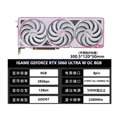 Colorful iGame GeForce RTX 5060 Ultra W OC 8GB GDDR7 Graphics card