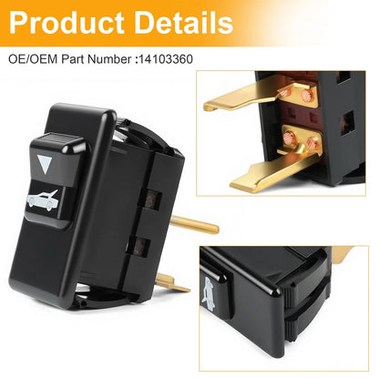 For 82-89 Chevrolet Camaro Electric Hatch Release Switch | Replaces OEM 14103360