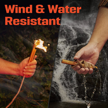 Fire Starter Survival Tool - All-in-One Patented Flint and 6 Inch, 6 Inch