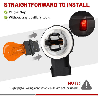 For Dodge RAM Tail Light Socket 2 Pack 68226719AA 1500 2009-2018 2500 2010-2018