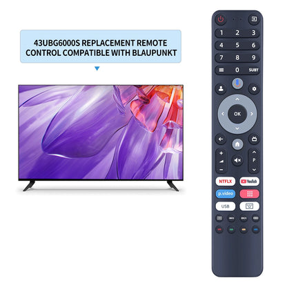 Remote Control For Chiq TV L32H7G L32H8CG L40H7G U43H7C L40M9G with Voice