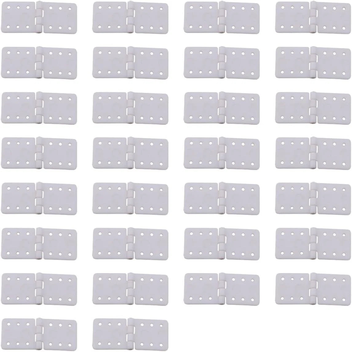 30PCS White 24x12 Remote Control Aircraft Hinges Nylon Hinge for RC Airplane...