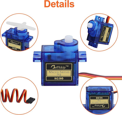 4Pcs SG90 9g Micro Servos for RC Robot Helicopter Airplane Controls Car Boat