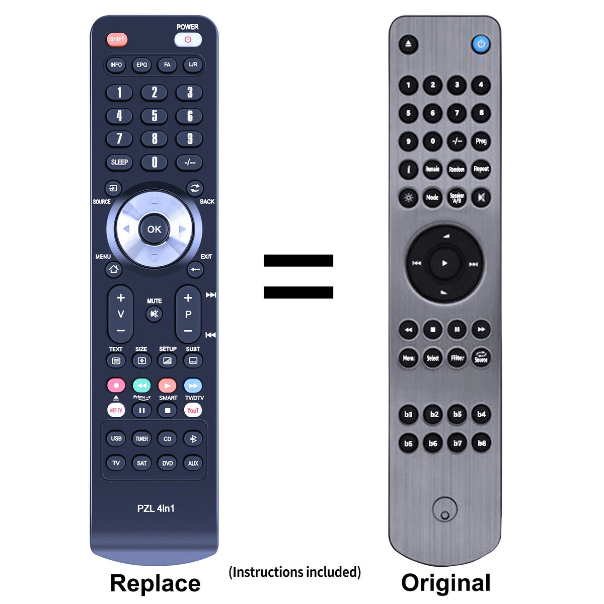 RC-851A RC-851C Replacement Remote Control For Cambridge AZUR851A AZUR851C
