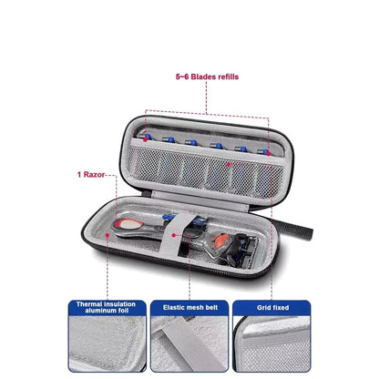 Razor Cover Travel Case, 7.28 x 2.95 x 1.38 inches, Case-Black