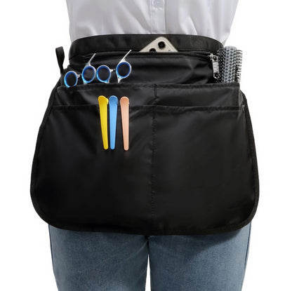Bafelia Small Size Barber Apron with 5 Pockets, Waterproof and Small, Black