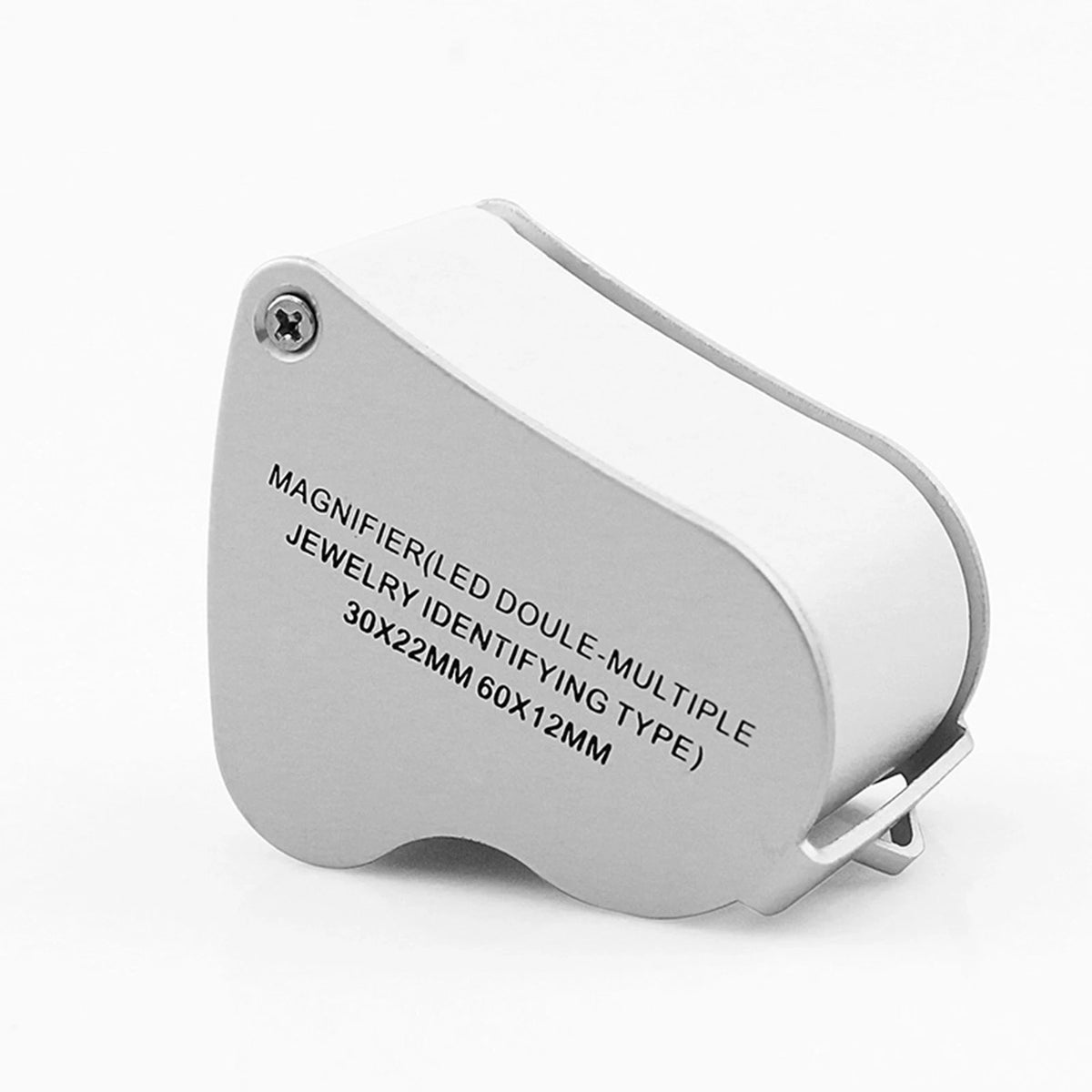Protable 30x 60x Jeweler Loupe Dual lenses Band Light Antique geology Magnifier