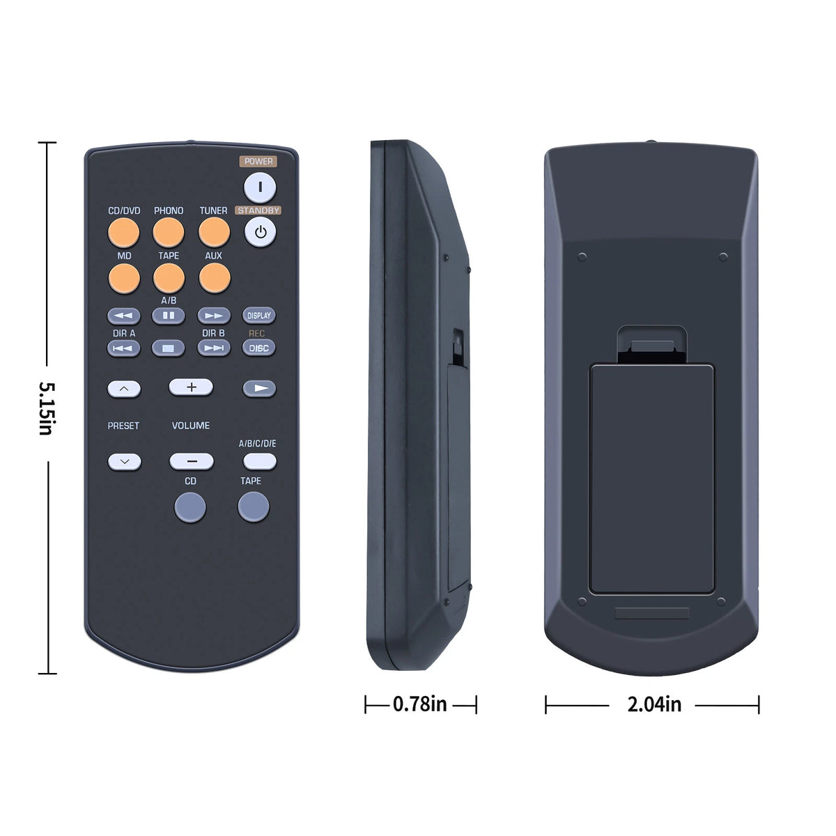 RAX15 WF67620 Remote Control For Yamaha Stereo Amplifier AX-397 AX-497
