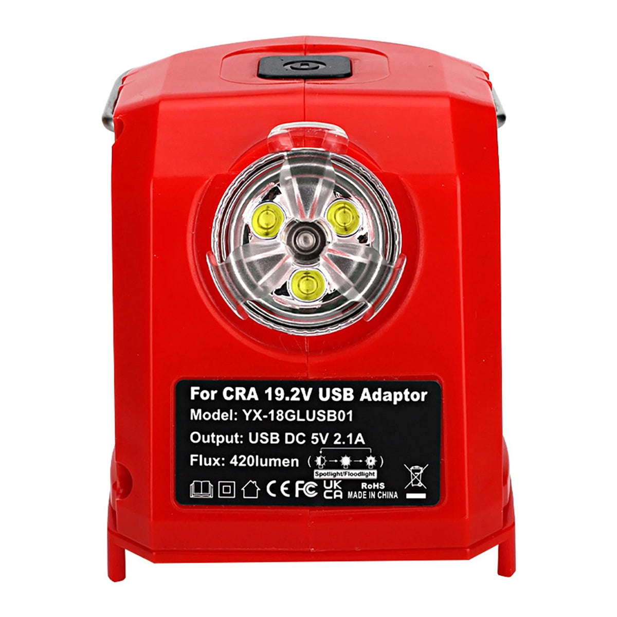 Ni-CD Battery Adapter Charger For Craftsman w/ 420LM LED Multi-Functional