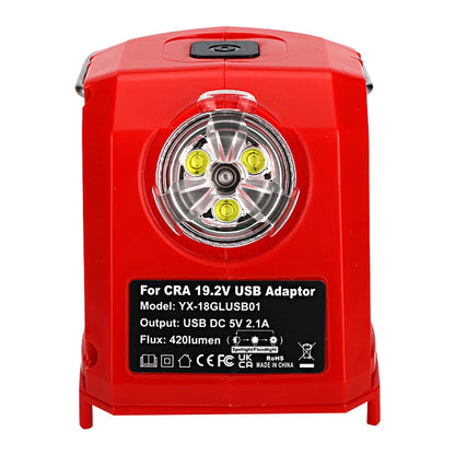 Ni-CD Battery Adapter Charger For Craftsman w/ 420LM LED Multi-Functional