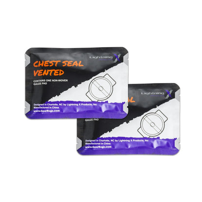 Lightning X CSV6 Vented Chest Seal for Open Wounds | Occlusive White