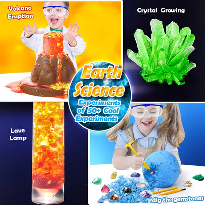 UNGLINGA 50+ Science Lab Experiments Kit for Kids, STEM Activities 9.8 inches