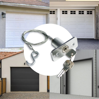 Emergency Release Lock Kit, Universal Garage Door Silver