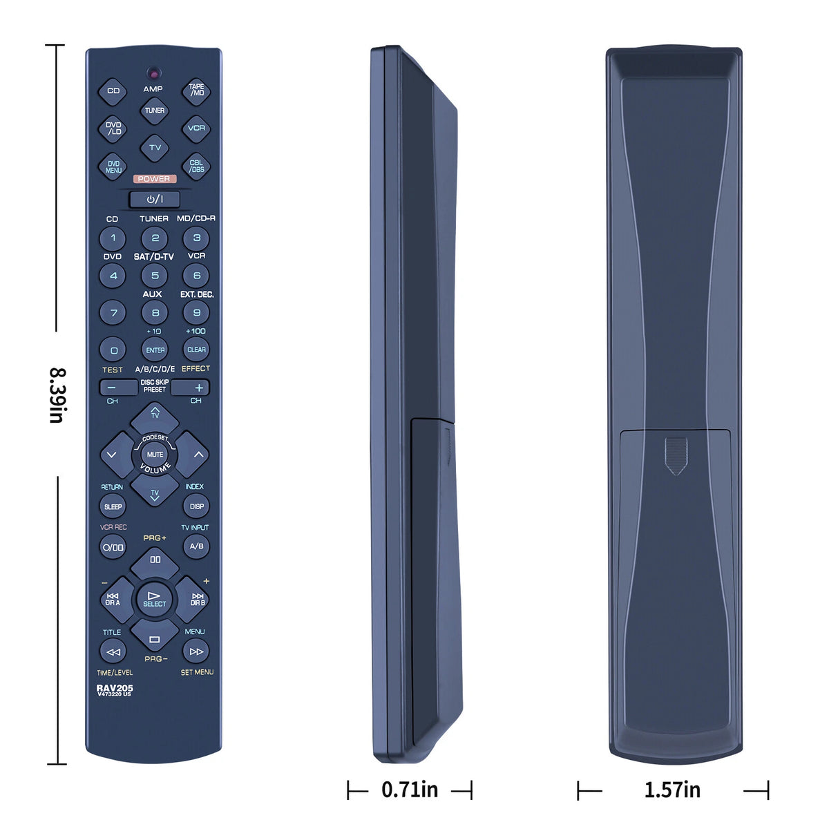 RAV205 V473220 For Yamaha AV Receiver Remote Control RX-V396 HTR-5230
