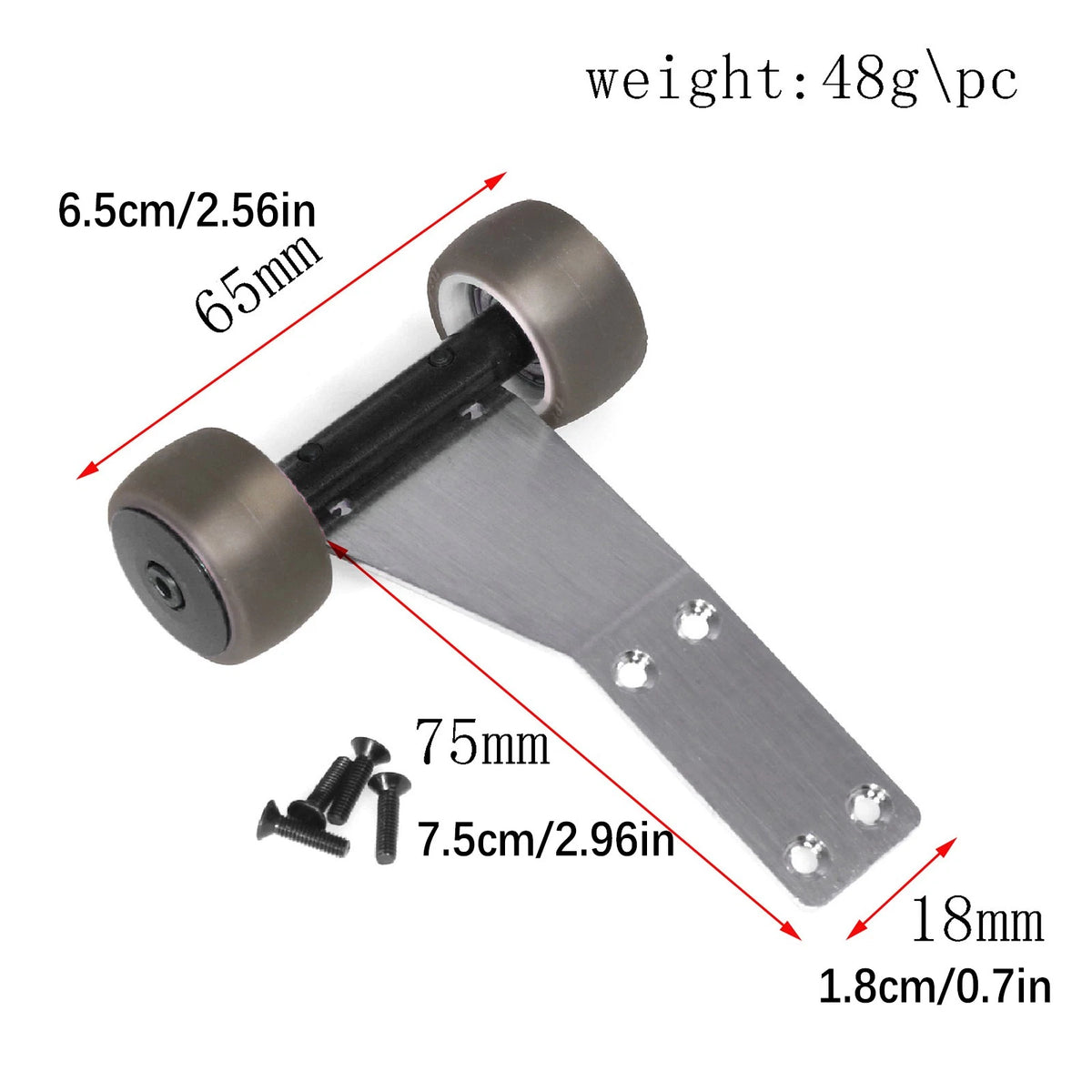 Metal Wheelie Bar Wheel Upgraded Parts For ARRMA 1/18 Granite Grom RC Car sf