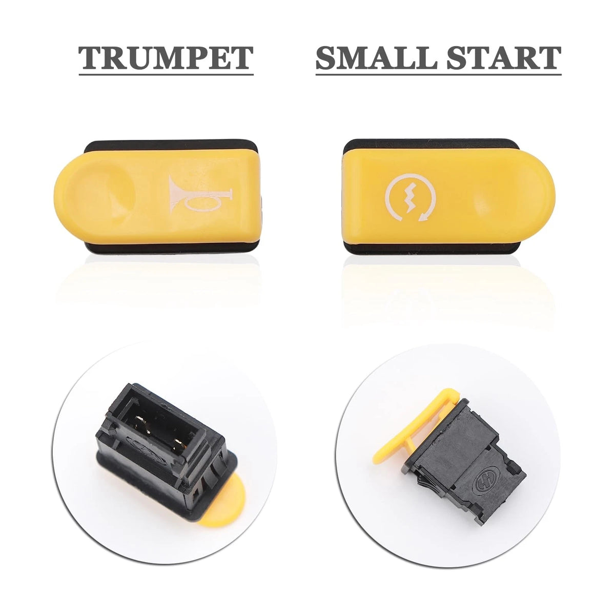 Mokuo Motorcycle Handle Switch Button in PP Material Compatible with Chinese...