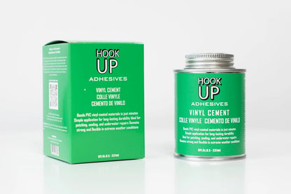 HOOK UP Vinyl Cement – Waterproof Pool Liner Repair Glue for 8 oz, Clear