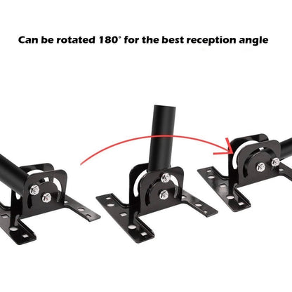 PBD Adjustable Attic / Outdoor Antenna & Weather Station Mounting Pole Black