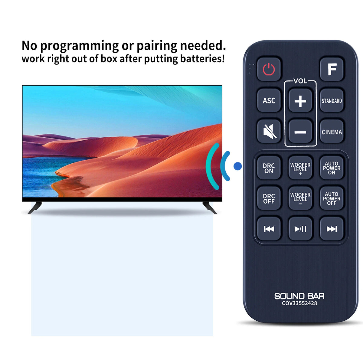 COV33552428 For  LG Sound Bar Remote Control LAS260B LAS160B LAC553B SH2