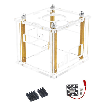 Acrylic Case Transparent Enclosure Clear Protective Cover For Orange Pi Zero 3