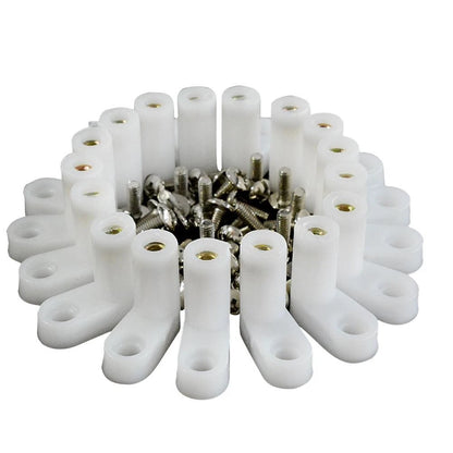 50Pack L Type PCB Mounting Feet With 100Pcs Screws For JAMMA MAME Game PCB Board