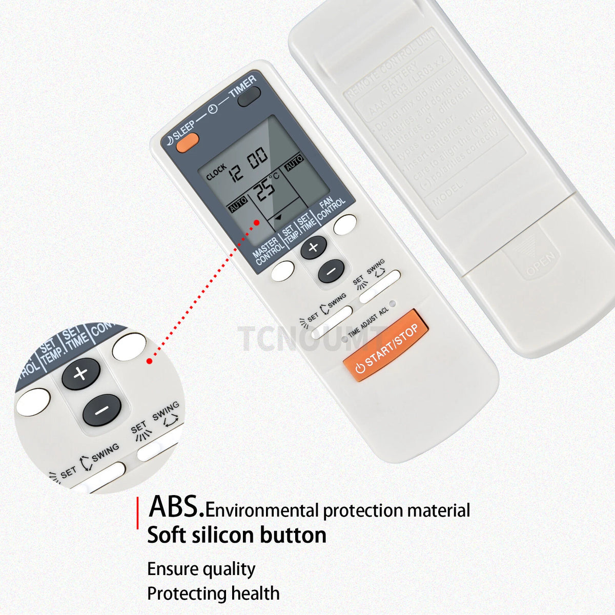 Remote Control For Fujitsu Air Conditioner AR-JW1 AR-JW2 AR-DB3 AR-DB5 ASU9R2