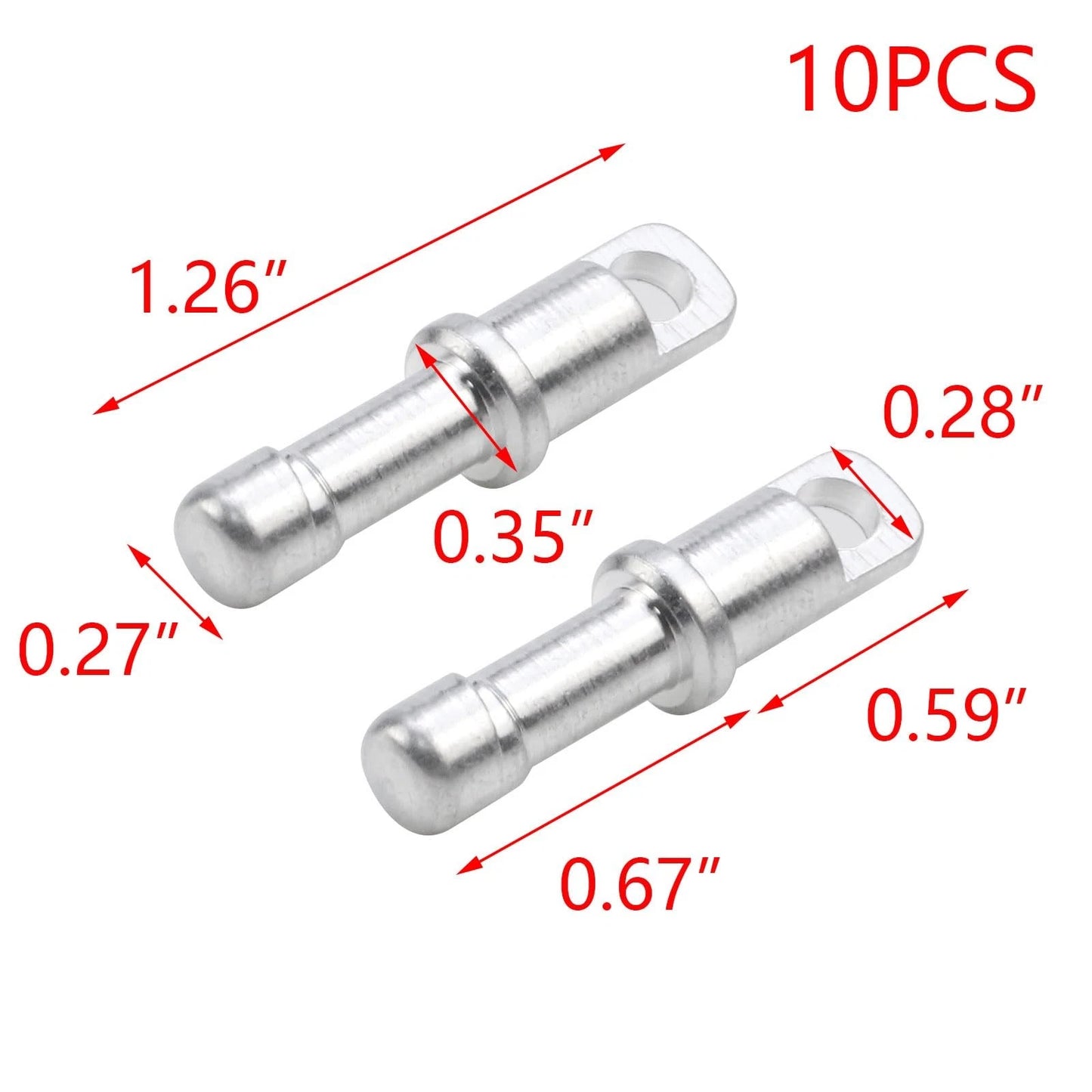 T Tulead 10PCS Tent Pole Repair Sleeve for 8.5mm/0.33" tent poles, Silver