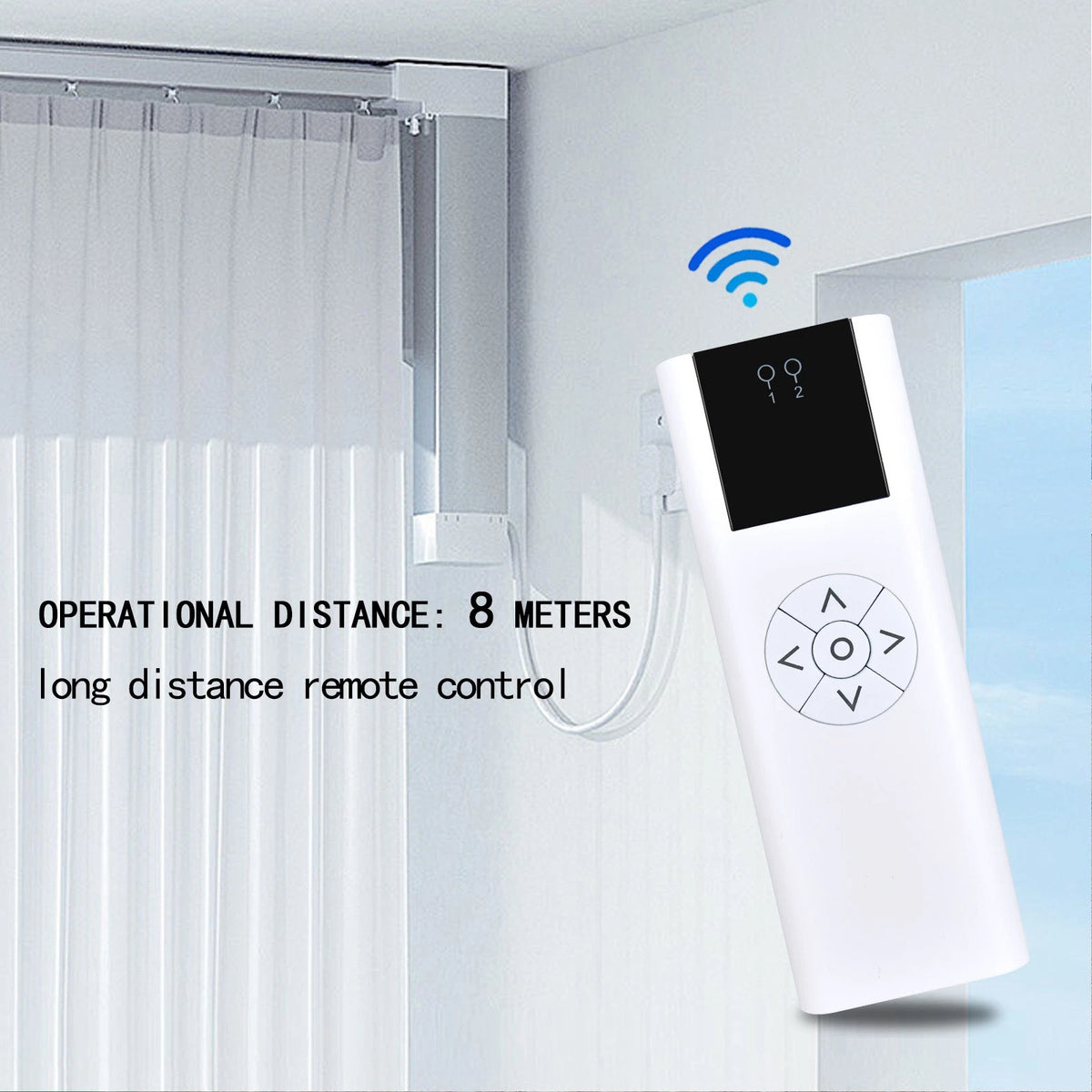 AC114-02B 02 Channel Remote Control For Motorized Wireless Blinds Controller
