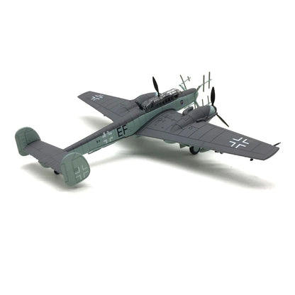 WWII German Bf-110 Fighter G-4 Night Fighter Model 1:100 Alloy Aircraft Model