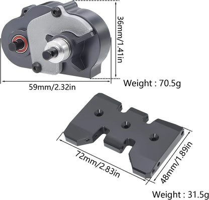Aluminium Overdrive Gearbox DLX LCG Trans OD-3 Transmission for 1/10 LCG...