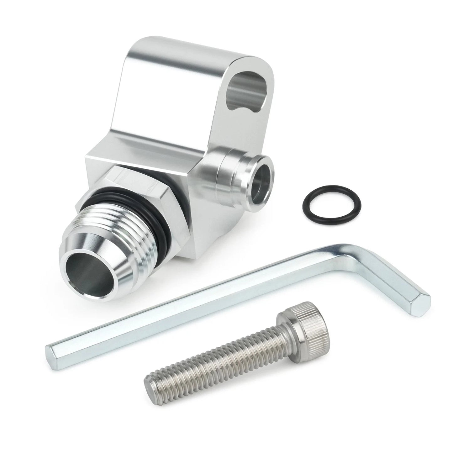 1JZ 2JZ Power Steering Pump Suction Swivel Fitting 10AN Silver