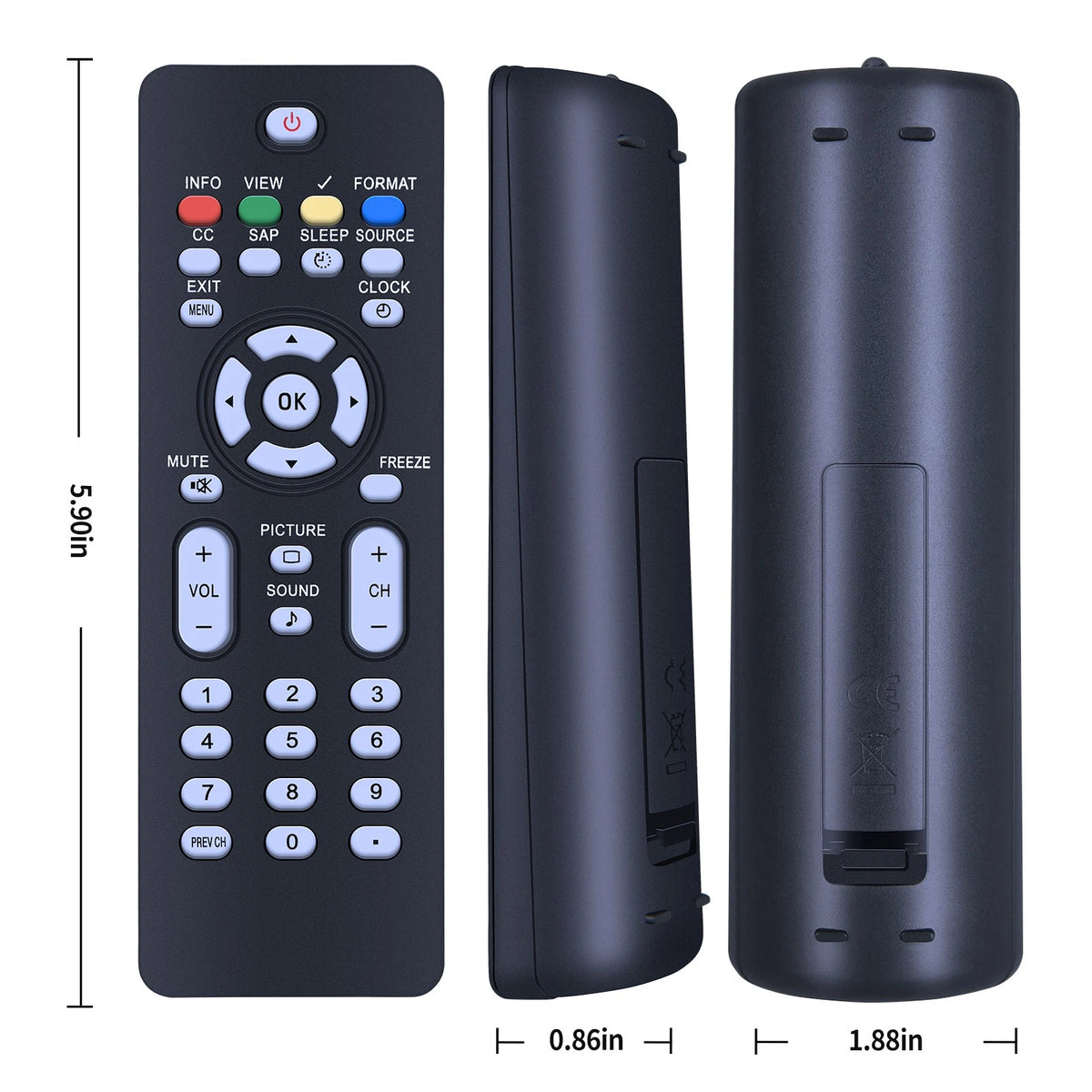 Remote Control For Magnavox LCD TV 15MF227 15MF227B/27 15MF237 15MF237S/27B