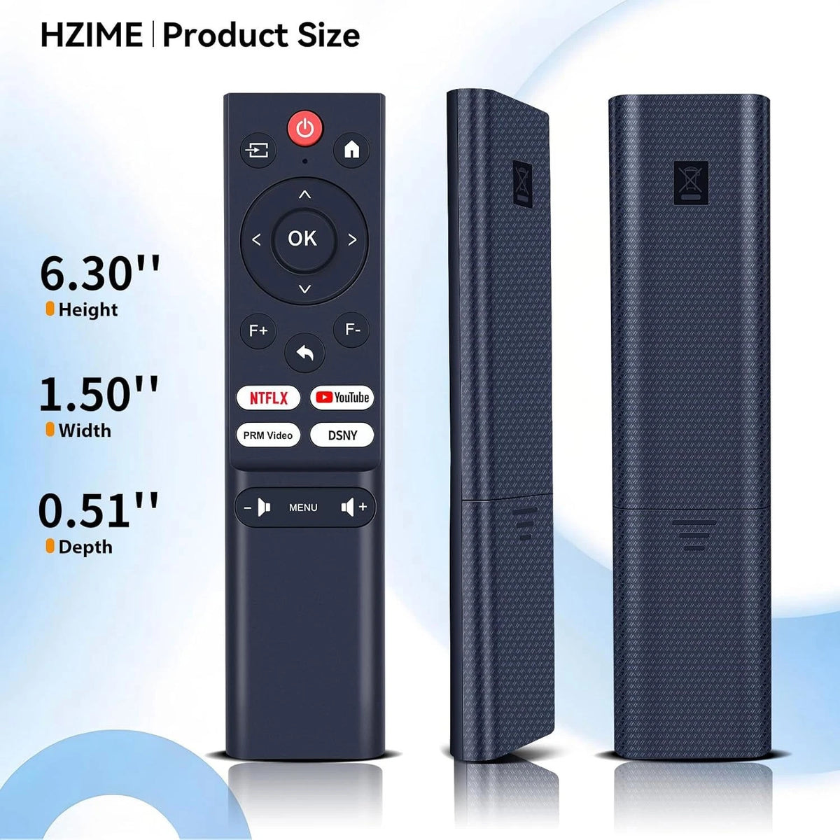 Remote Control For DBPOWER E2,VIZONY E1 Pro,ZDSSY P92MAX-W Projectors