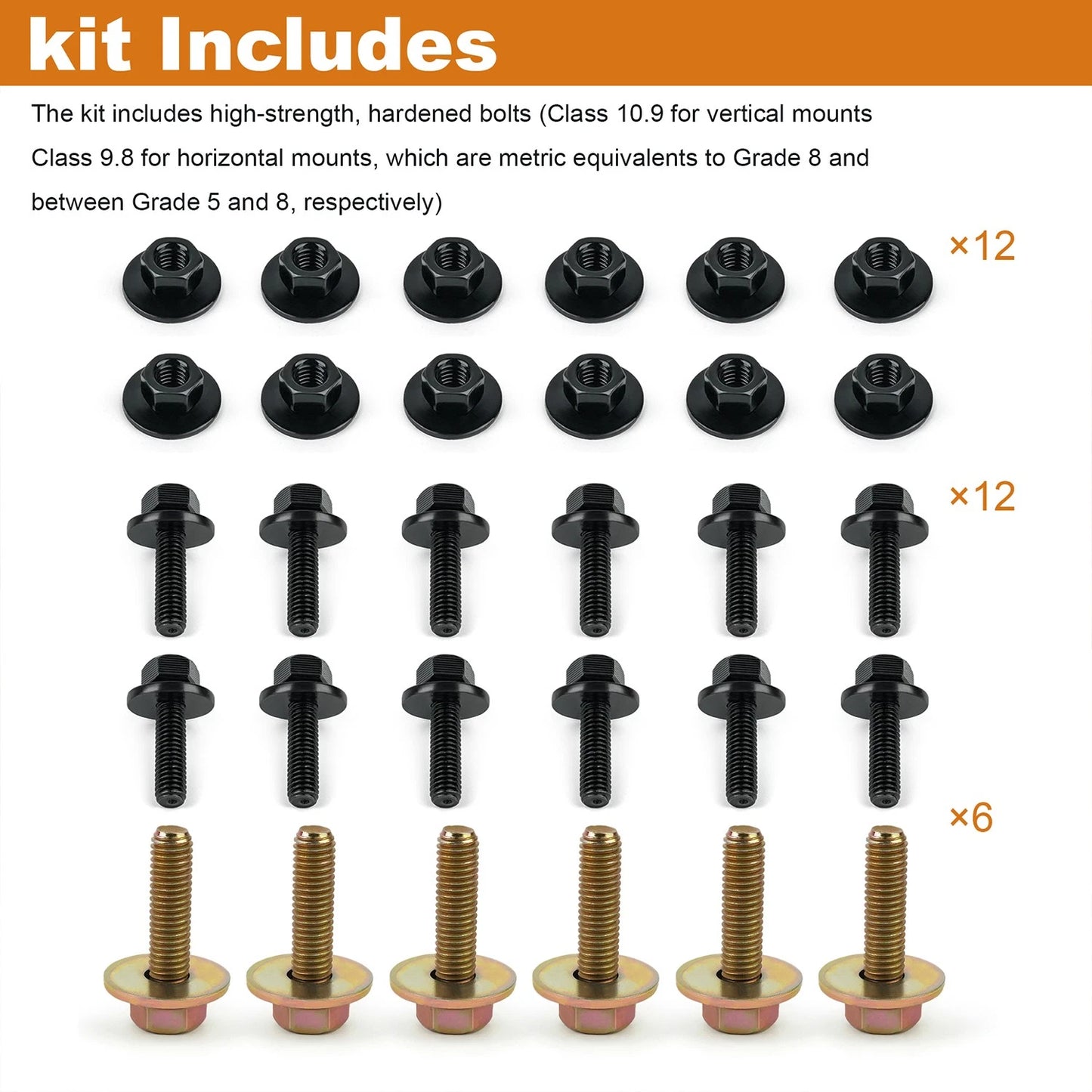 Heavy-Duty Mounting Hardware for Jeep JK & JL 4-Door Side Steps