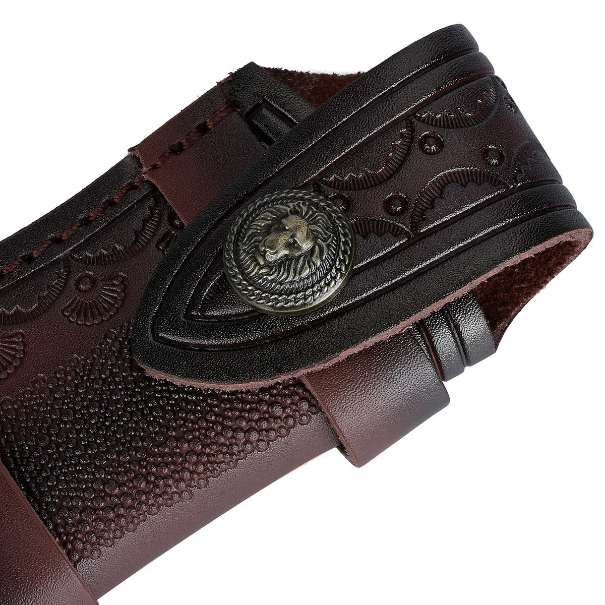 Leather 4'' Folding Knife Holder Sheath Leather Storage Pouch Belt Bag c