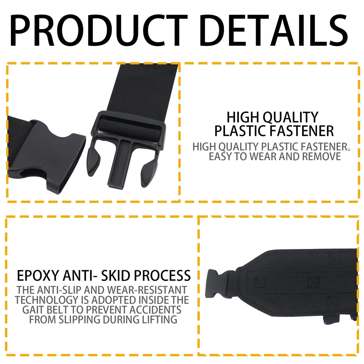 KkaFFe Gate Belt for Elderly with 7 Handles,Gait Belts Transfer Dblue