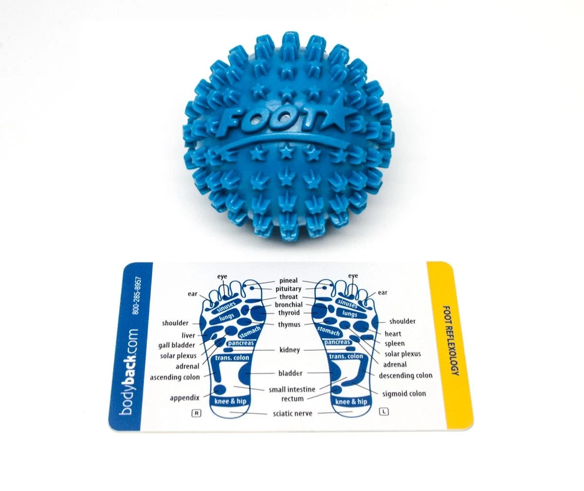 Body Back Foot Star® Massager Ball and Plantar Fasciitis Roller 2 Pack, Blue