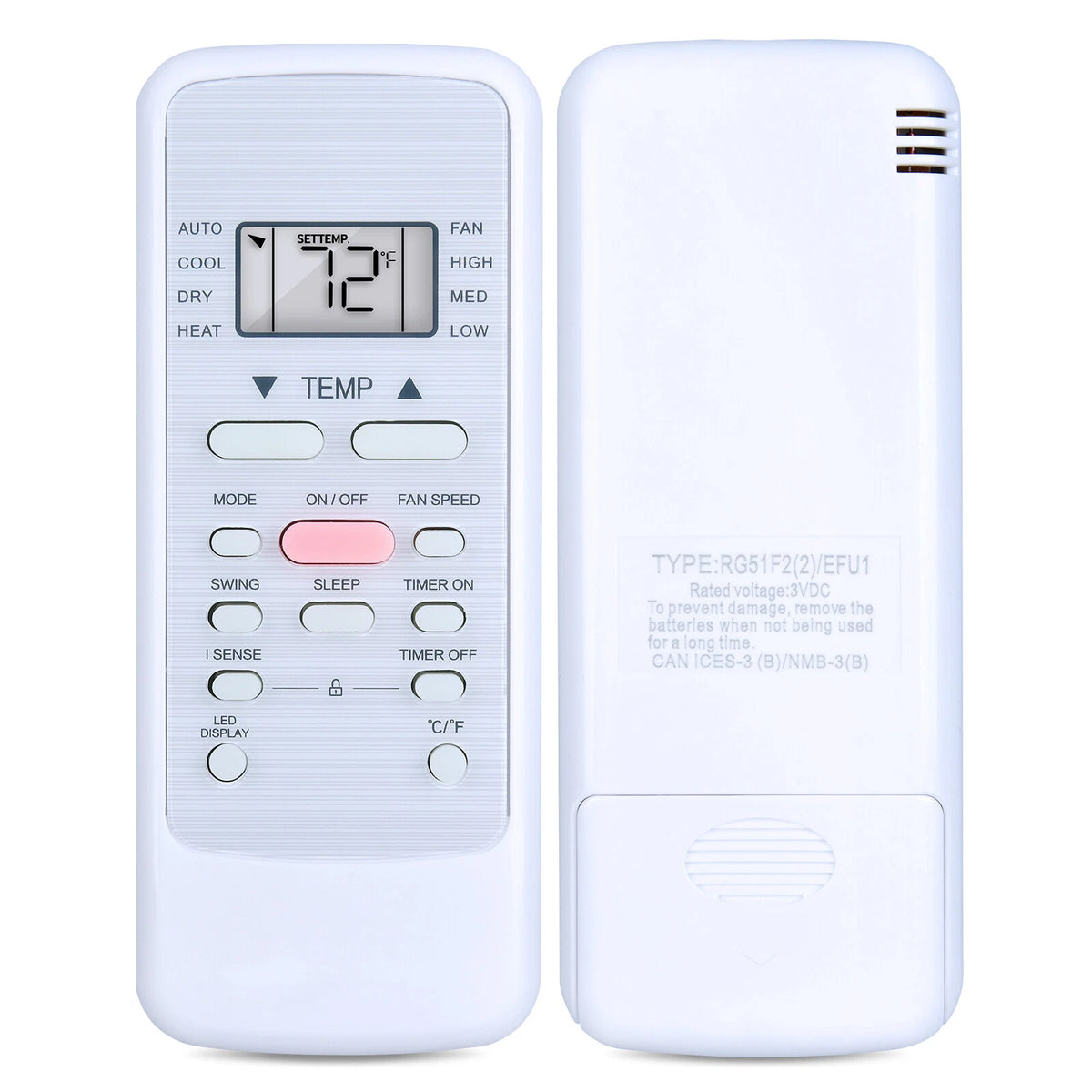 Remote Control For Whynter NEX Inverter Portable Air Conditioner ARC-1230WN