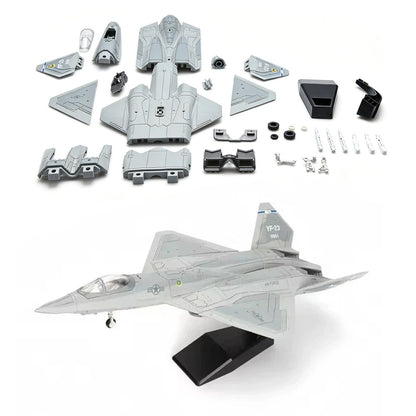 1:72 Scale YF-23 Stealth Fighter Building Blocks Kit, Durable ABS, Snap-Fit